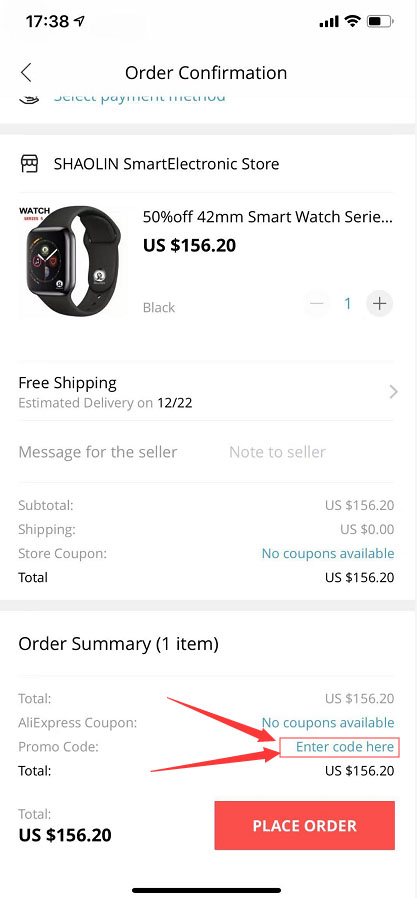 How to use the promo code