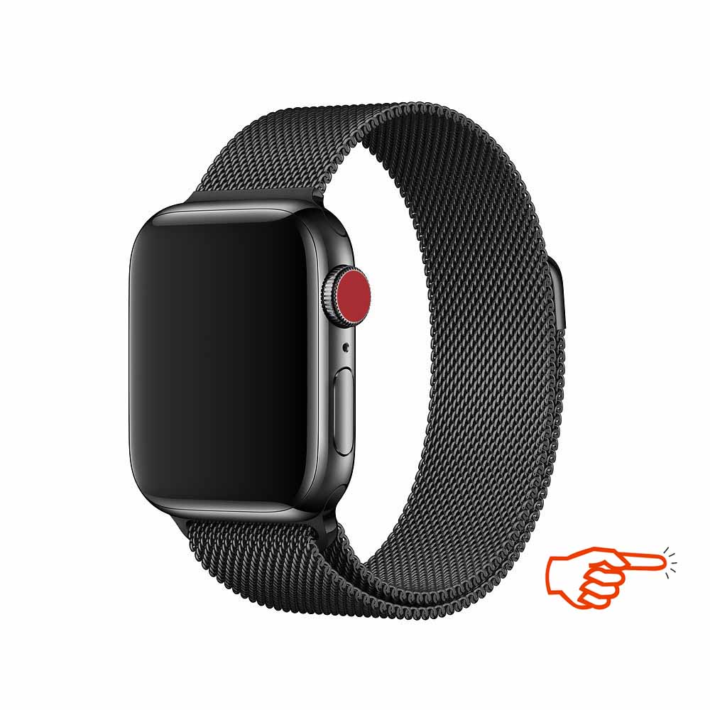 42mm Smart Watch Milanese Black